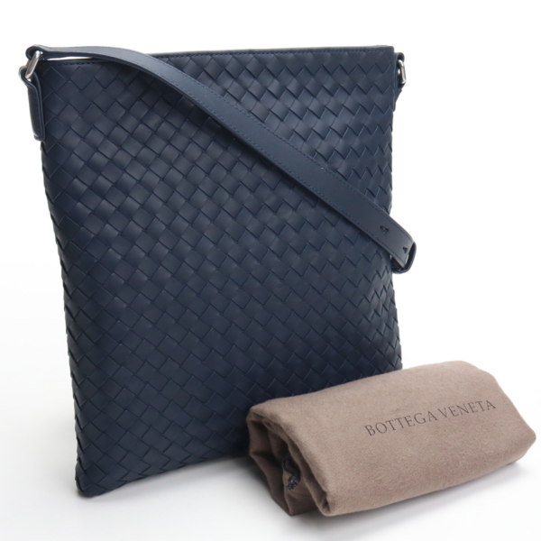Túi Bottega Veneta Intrecciato Grey Weave Messenger Bag 577534-VBOC6-4013 - Ảnh 6