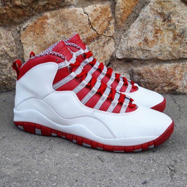 Giày Nike Air Jordan 10 Retro 'Red Steel' 2005 310805-161 - Ảnh 7