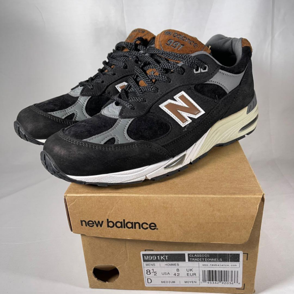 Giày New Balance 991 Made In England 'Black Brown' M991KT - Ảnh 5