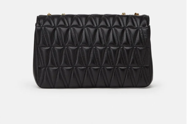 Túi Versace Virtus Quilted Nappa Leather Shoulder Black DBFH822-D2NTRT-DNMOV - Ảnh 3
