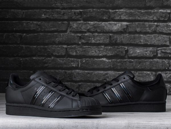 Giày Adidas Originals Superstar J 'Black' FV3140 - Ảnh 7