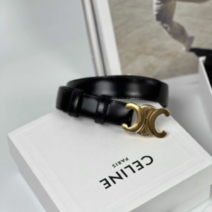 That Lung Celine Medium Triomphe 'Gold Black' 45AK93A01-38NO