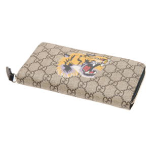 Vi Gucci Tiger Print Long Wallet 'Brown' 451273-K5Z1N-8666