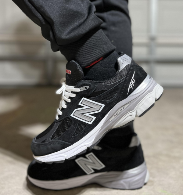 Giày New Balance 990v3 Made in USA 'Black' 2021 M990BS3 - Ảnh 2
