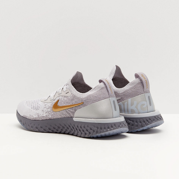 Giày Nike Wmns Epic React Flyknit Premium 'Vast Grey Gold' AV3048-070 - Ảnh 3