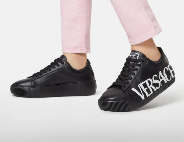 Giày Versace Greca Logo Trainers Black DST644D-DV51G-D4101 - Ảnh 3