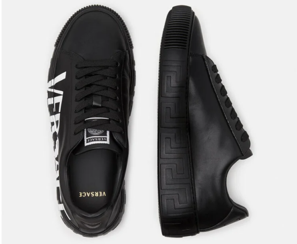 Giày Versace Greca Logo Trainers Black DST644D-DV51G-D4101 - Ảnh 2