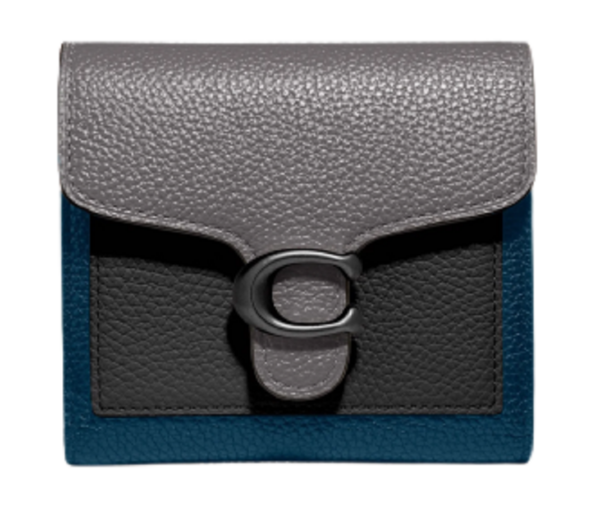 VÍ Coach Tabby Small Wallet In Colorblock Heather Grey Pewter