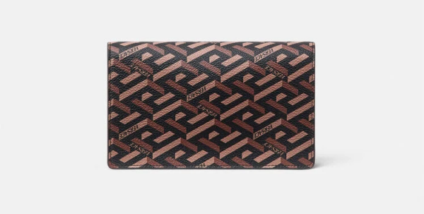 Túi Versace La Greca Signature Pouch Red Brown 1003086-1A01444-5B35V - Ảnh 5