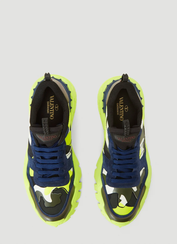 Giày Valentino Rockrunner Plus 'Camo Yellow' UY2S0C88-NPG-55Y - Ảnh 5