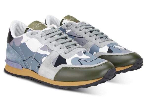 Giày Valentino Men's Grey Olive Rockrunner Sneakers WY2S0723TCC57H - Ảnh 3