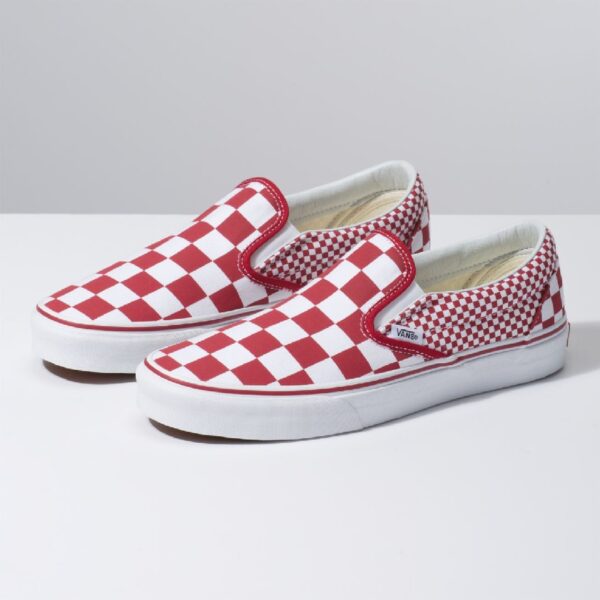 Giày Vans Classic Slip-On 'Red Mix Checker' VN0A38F7VK5 - Ảnh 2