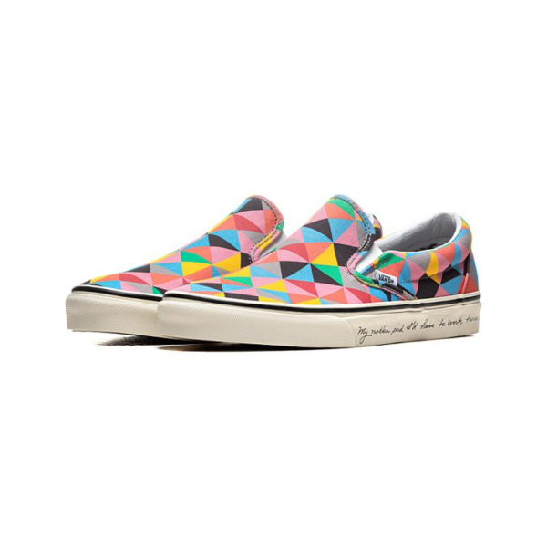 Giày Vans MOMA x Classic Slip On 'Multi Color' VN0A4U381IC - Ảnh 5