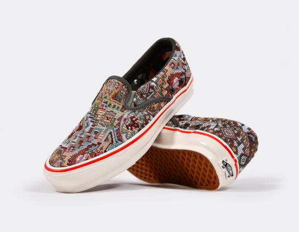 Giày Vans Nigel Cabourn x OG Classic Slip-On LX 'Carpet Green Mix' VN0A45JK9T9 - Ảnh 5