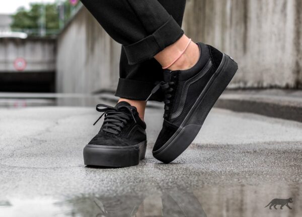 Giày Vans Old-Skool 'Triple Black' VN000D3HBKA - Ảnh 5