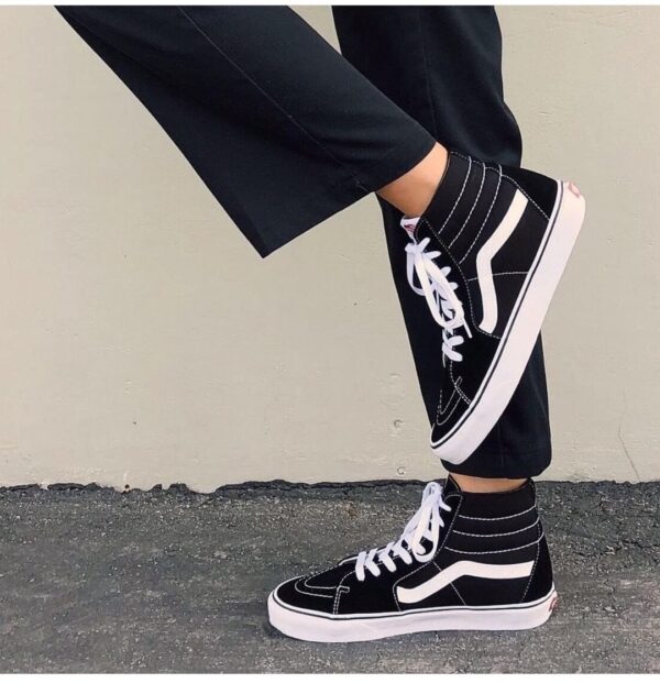 Giày Vans Sk8-Hi 'Black White' VN000D5IB8C - Ảnh 4