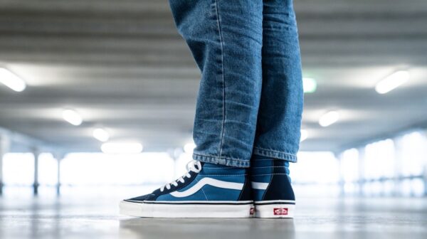 Giày Vans Classic Sk8 Hi 'Navy White' VN000D5INVY - Ảnh 6