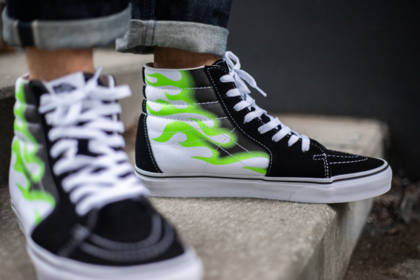 Giày Vans Sk8-Hi 'Flame Black White' VN0A4U3CXEY - Ảnh 2