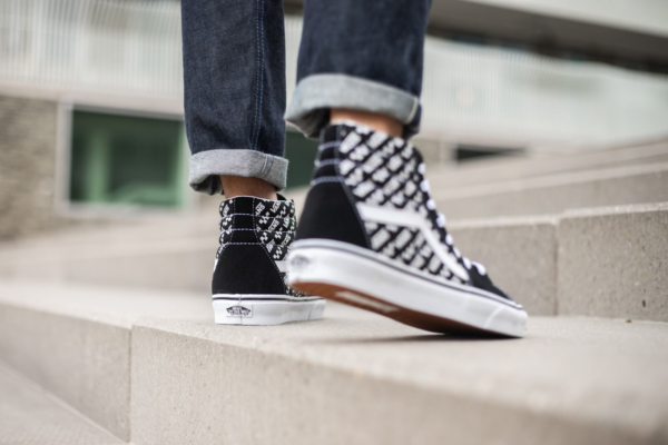 Giày Vans Sk8-Hi Logo Repeat 'Black True White' VN0A4U3CTEZ - Ảnh 5