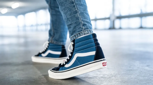 Giày Vans Classic Sk8 Hi 'Navy White' VN000D5INVY - Ảnh 7