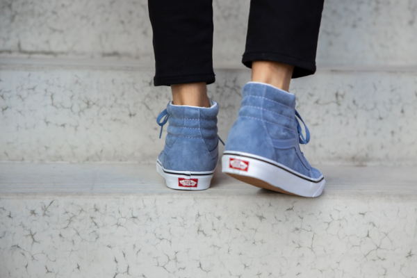 Giày Vans Sk8-Hi Pig Suede Tempest Blue VN0A32QG4R2 - Ảnh 3