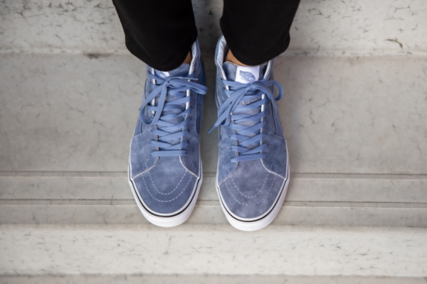 Giày Vans Sk8-Hi Pig Suede Tempest Blue VN0A32QG4R2 - Ảnh 5