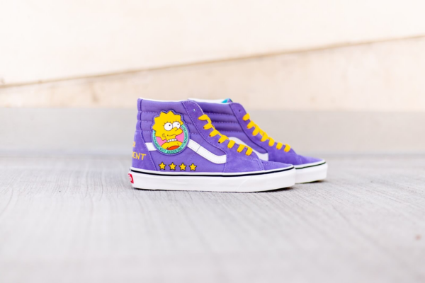 Giày Vans The Simpsons x Sk8-Hi 'Lisa 4 Prez' VN0A4BV617G - Ảnh 8