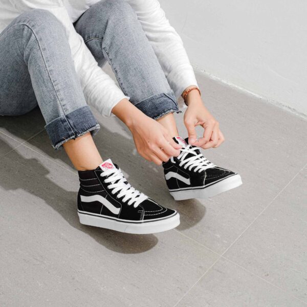 Giày Vans Sk8-Hi 'Black White' VN000D5IB8C - Ảnh 2