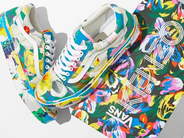 Giày Kenzo x Vans OG Old Skool LX "Floral Yellow" VN0A4P3X01H - Ảnh 2