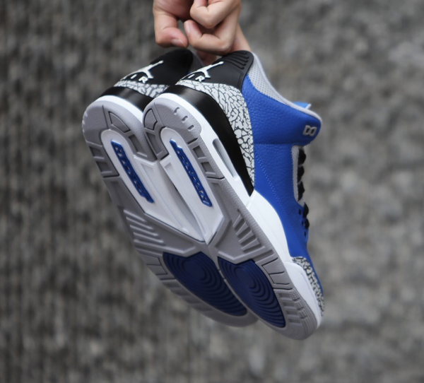 Giày Nike Air Jordan 3 Retro Varsity Royal Cement CT8532-400 - Ảnh 2