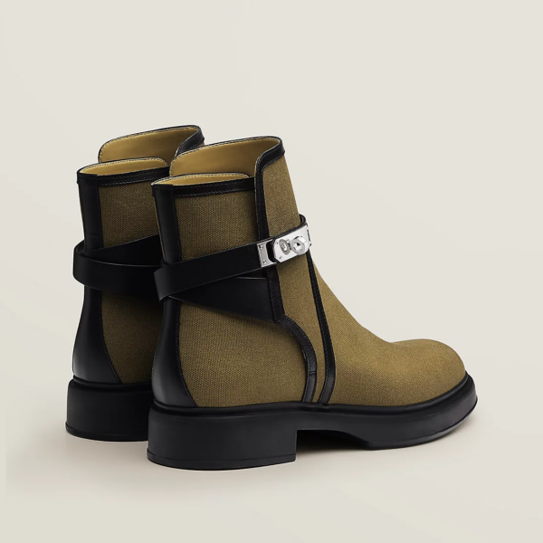 Giày Hermes Veo Ankle 'KhaKi Black' H221934ZHKN415 - Ảnh 2