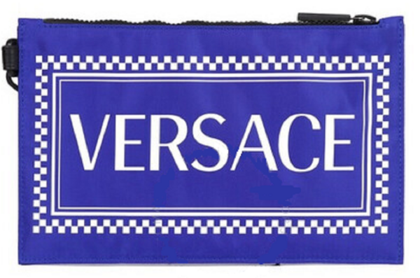 Túi Versace Men's Box Logo Zip 'Blue' DP84725-DNYVER-D72WN