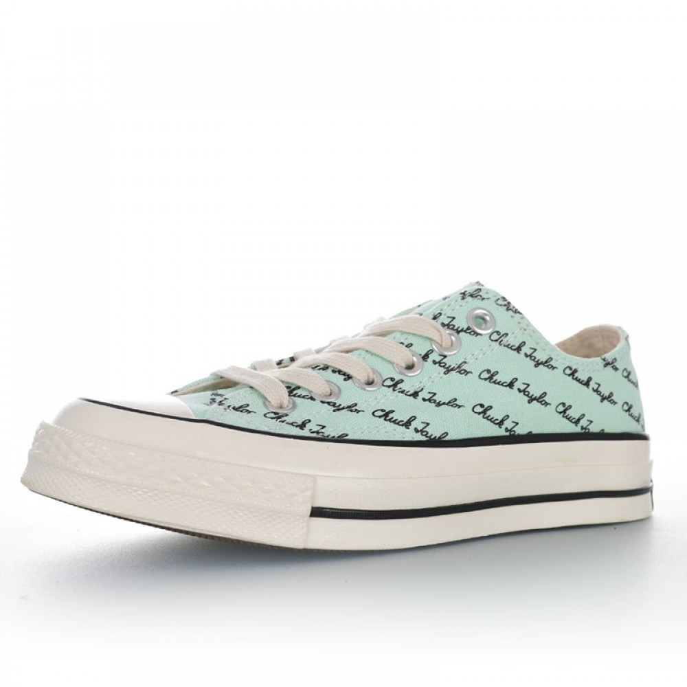 Giày Converse Chuck 70 Low 'Scripted Signature Print Green Oxide' 167699C - Ảnh 3