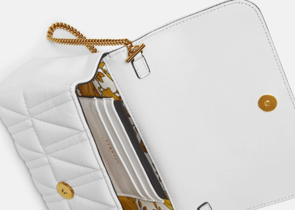 Túi Versace Virtus Quilted Nappa Leather Evening White DBFI002-DNATRS-1W00V - Ảnh 4
