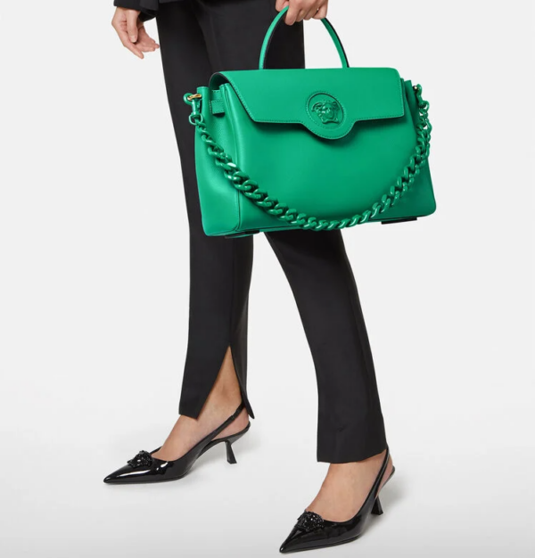 Túi Versace La Medusa Large Green DBFI038-DVIT2T-1G57V - Ảnh 2