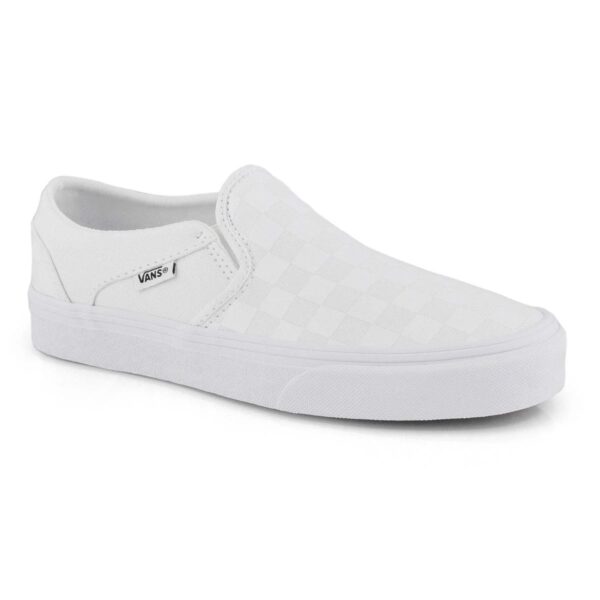 Giày Vans ASHER CHECKER Slip On 'White' VN000VOSW51 - Ảnh 3