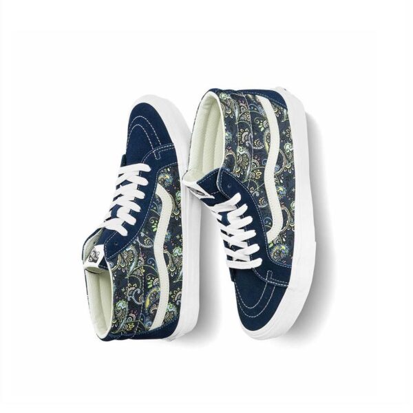 Giày Vans Sk8-Mid Reissue Paisley 'Blue White' VN0A391FITN - Ảnh 4