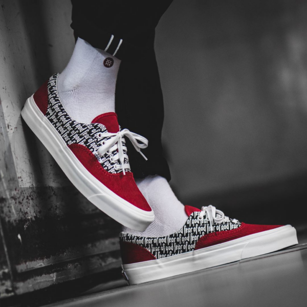 Giày Vans Fear of God x Era 95 DX 'Collection 2 Red' VN0A3MQ5PZQ - Ảnh 4