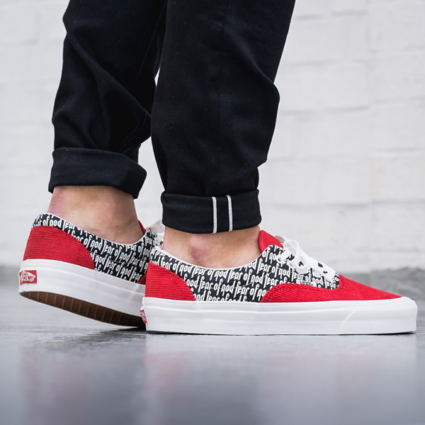 Giày Vans Fear of God x Era 95 DX 'Collection 2 Red' VN0A3MQ5PZQ - Ảnh 3