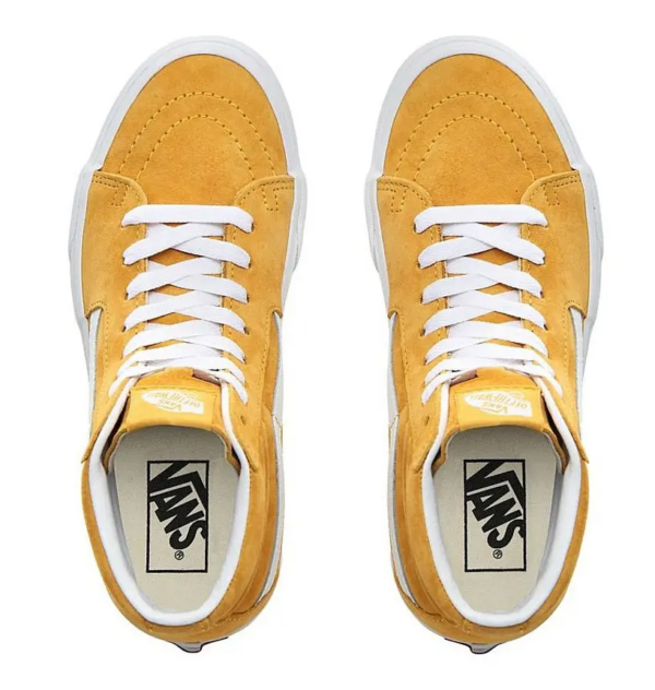 Giày Vans Pig Suede SK8-Hi Skate High 'Honey Gold' VN0A4BV618Z - Ảnh 5