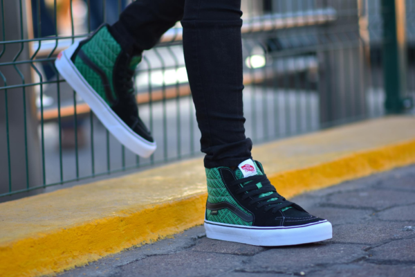 Giày Vans Sk8-Hi GTX 'Black Green' VN0A4P3HYJ71 - Ảnh 3