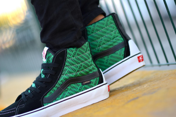 Giày Vans Sk8-Hi GTX 'Black Green' VN0A4P3HYJ71 - Ảnh 4