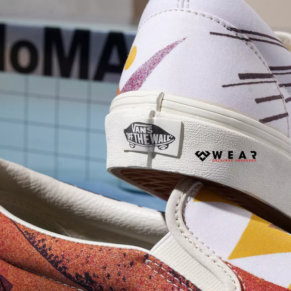 Giày Vans MoMA x Classic Slip-On 'Vasily Kandinsky's Orange' VN0A4U381ID - Ảnh 5