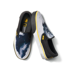 Giay Vans National Geographic x Classic Slip-On 'Then Now Glacier' VN0A4U38WT3