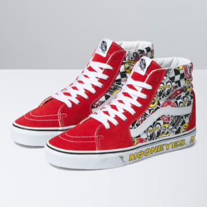 Giay Vans x Mooneyes Sk8Hi 'Red' VN0A5JMJFON