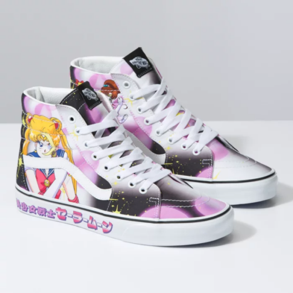 Giày Vans Sk8-Hi x Sailor Moon 'Pretty Guardian Black Pink' VN0A7Q5NB9P - Ảnh 2