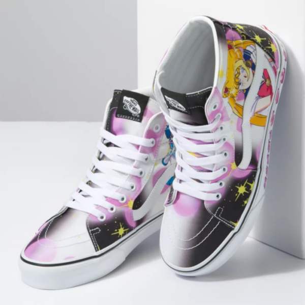 Giày Vans Sk8-Hi x Sailor Moon 'Pretty Guardian Black Pink' VN0A7Q5NB9P - Ảnh 4