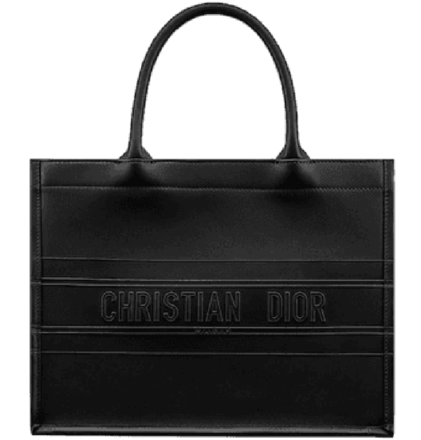Tui Dior Medium Book Tote 'Black Calfskin' M1296ZGSB-M900