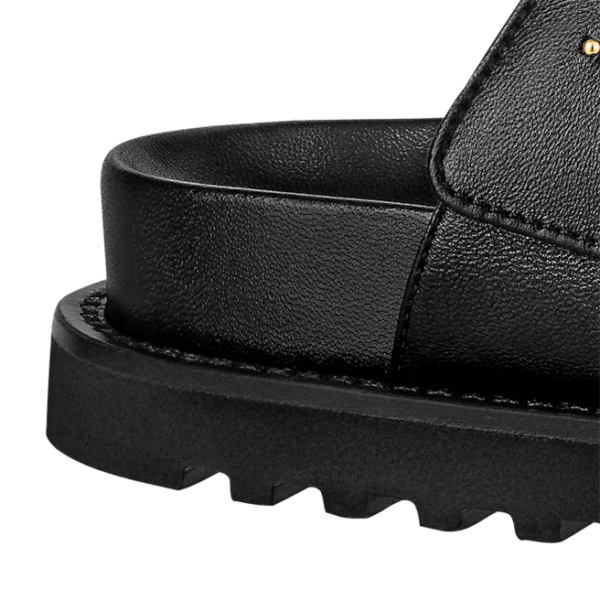 Dép Louis Vuitton Paseo Flat Comfort Mules 'Black' 1AAB6H - Ảnh 6