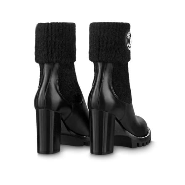 Giày Louis Vuitton Star Trail Ankle Boots 'Black' 1AAC20 - Ảnh 5